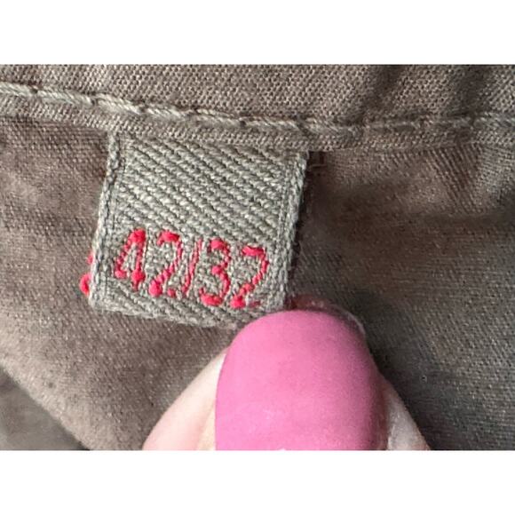 Osklen Cotton Chino Knee Length Military Green Belted Summer Beach Wear Shorts - Picture 10 of 10